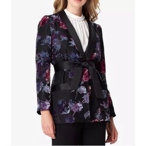 Tahari Shawl Collar Smoking Jacket